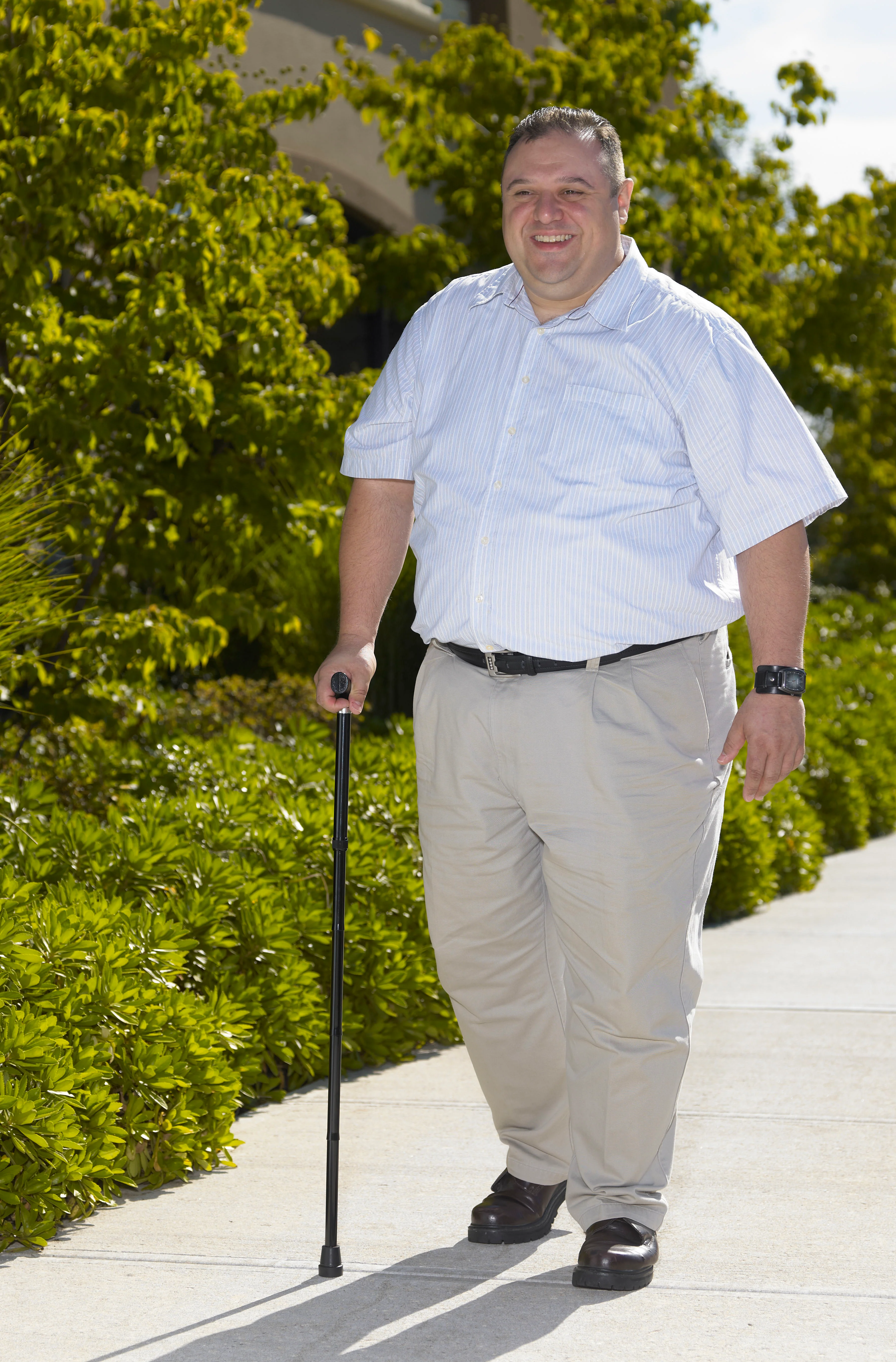 Bariatric Aluminum Folding Cane, Height Adjustable - Image 4