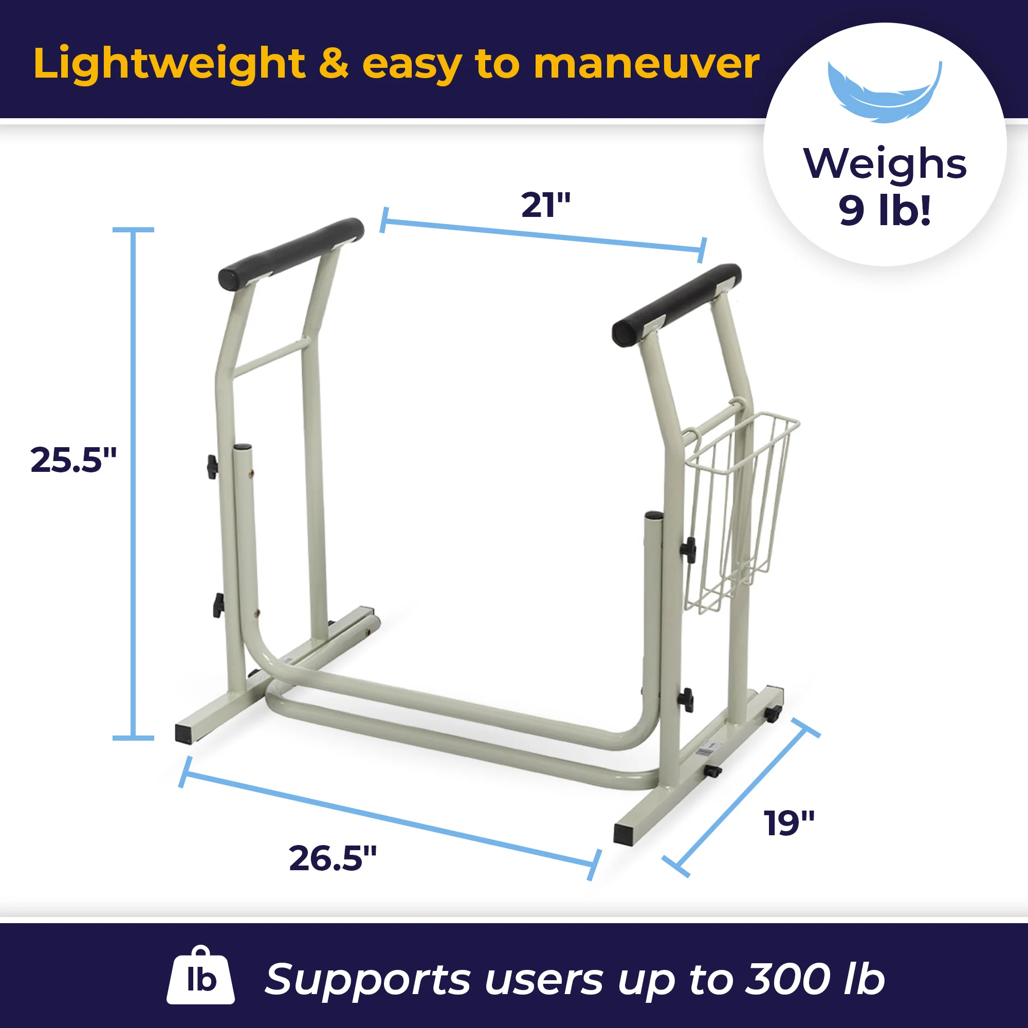 Free-standing Toilet Safety Rail - Image 11