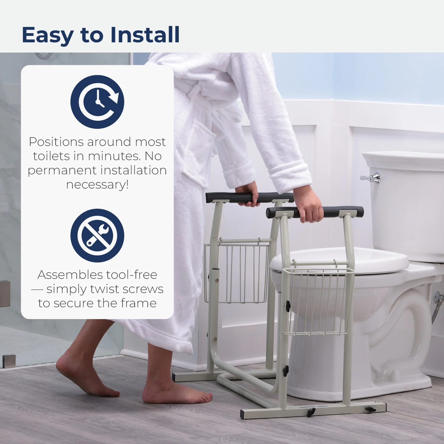 Free-standing Toilet Safety Rail - Image 5