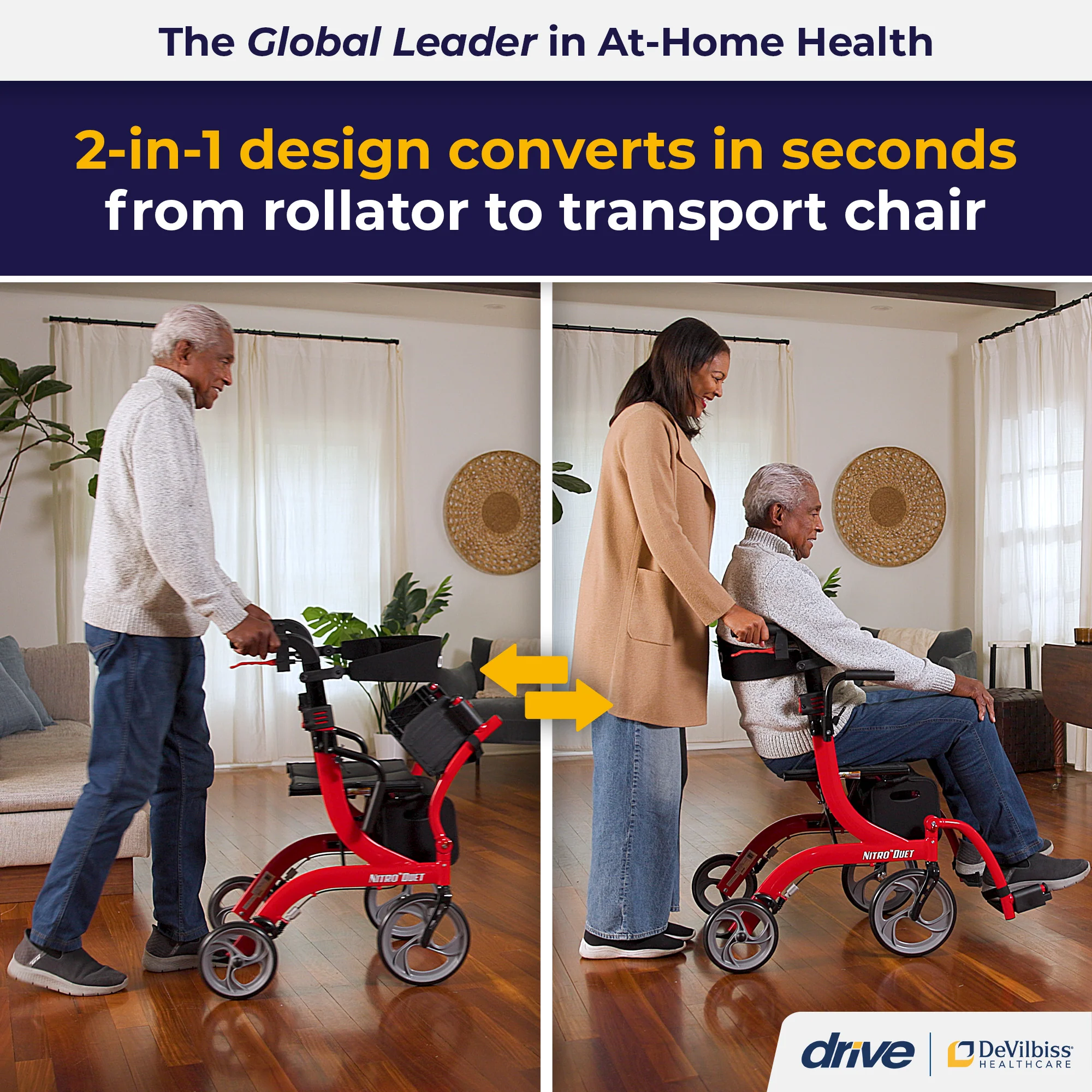 Nitro® Duet Rollator and Transport Chair - Image 15