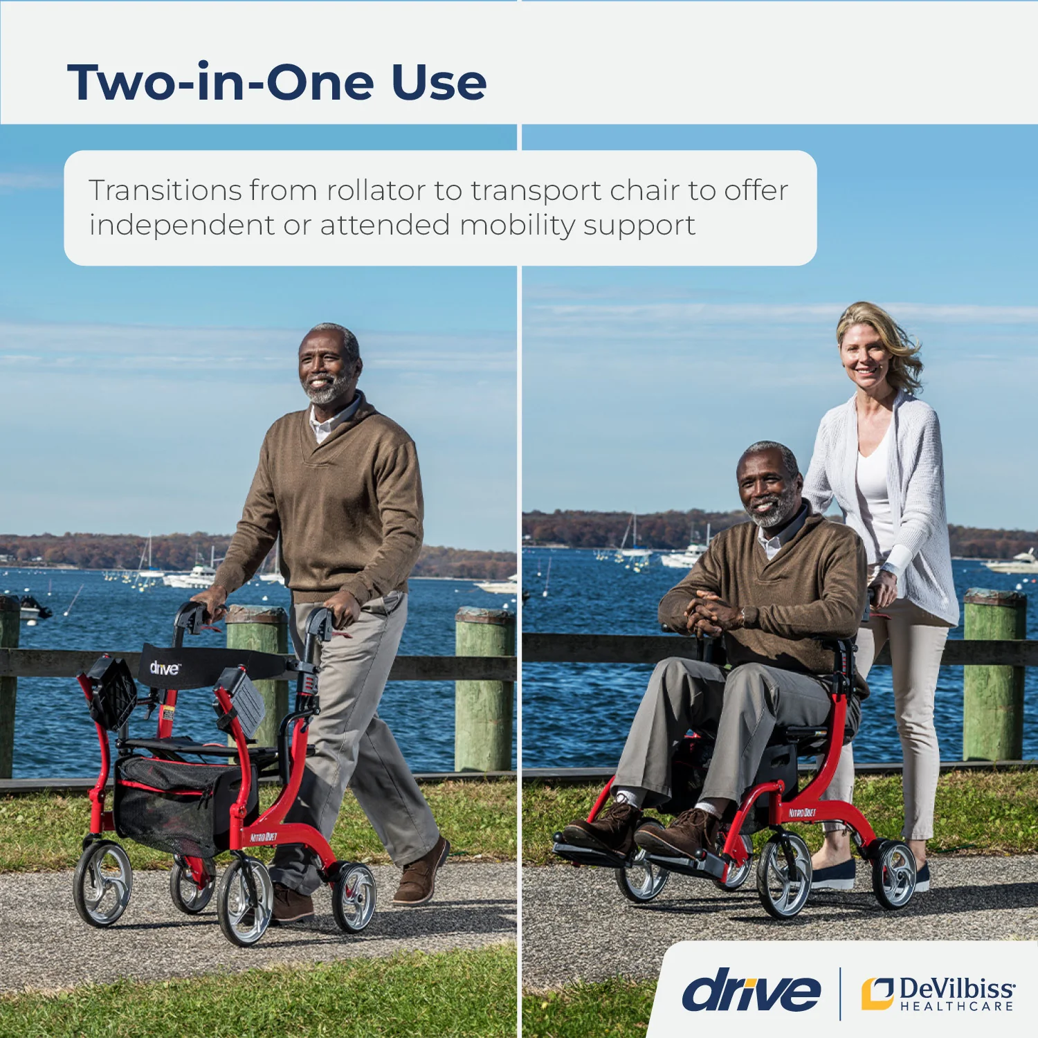 Nitro® Duet Rollator and Transport Chair - Image 5