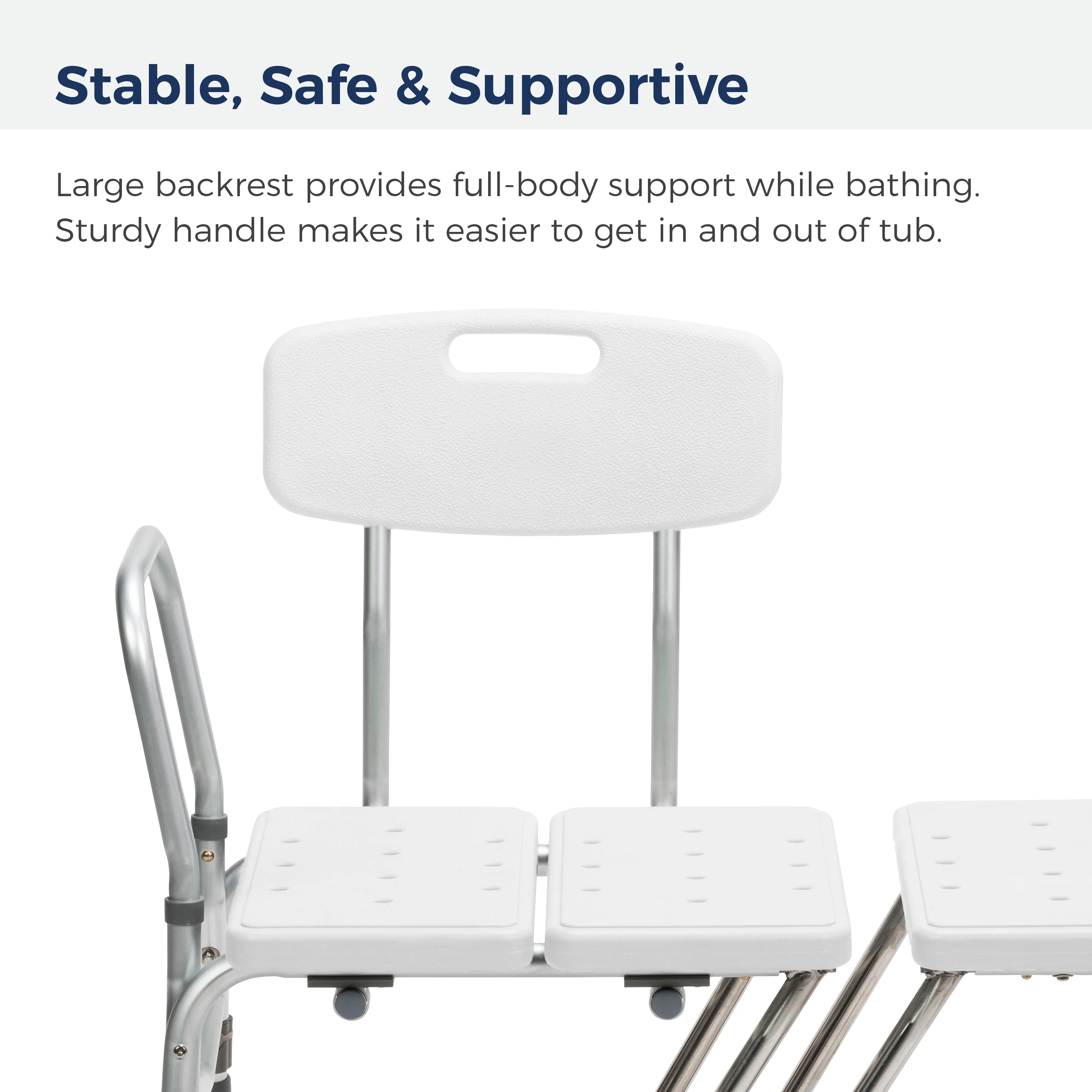 Splash Defense™ Transfer Bench with Curtain Guard Protection - Image 8